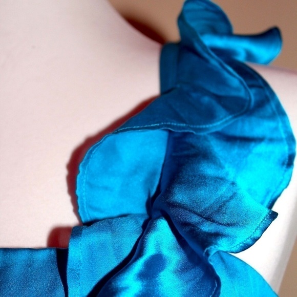 Bebe Silk Dress Sky Blue Unworn, New, XS - Picture 8 of 9